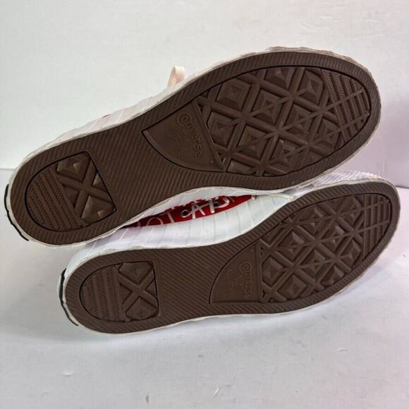 Converse Sneakers Unisex M 8.5 W 10.5 Red White High Top Not A Chuck Embroidered - Picture 16 of 16